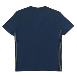 T-shirt Boss Tee-Tape Mixte en coton stretch Bleu marine à logo multicolore pour homme