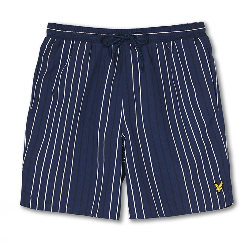 Short de bain Lyle & Scott MULTI STRIPE Bleu marine