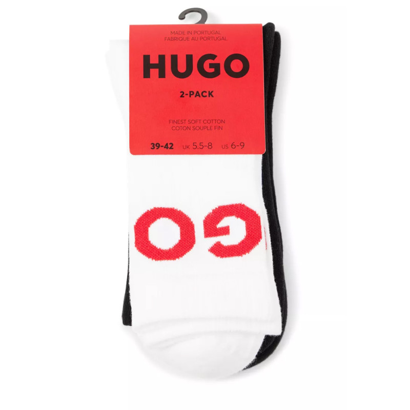 Lot de deux paires de chaussettes HUGO en coton mélangé