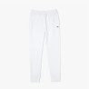 Pantalon de survêtement Lacoste Homme en molleton de coton biologique Blanc
