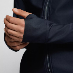 Manche de sweat à capuche bleu marine