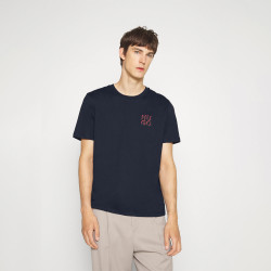 T-Shirt en jersey de coton Hugo à imprimé logo en relief DIMENTO
