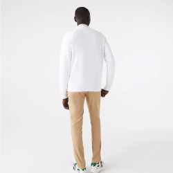 SWEATSHIRT HOMME LACOSTE EN MOLLETTON GRATTÉ DE COTON BIOLOGIQUE