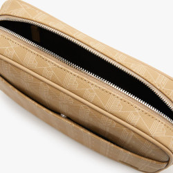 Sacoche zippée femme Lacoste avec imprimé monogramme