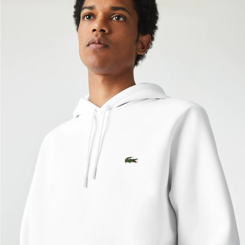 Sweatshirt à capuche Lacoste en coton biologique