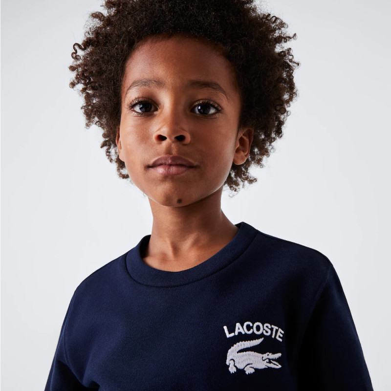 Le Sweatshirt garçon Lacoste à col rond chez DM'Sports