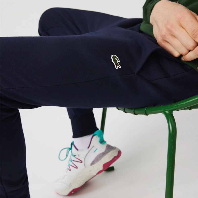 Pantalon de survêtement Lacoste en molleton de coton biologique