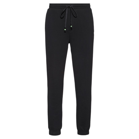 Bas de survêtement BOSS HOVERED en coton mélangé Noir avec logo brodé - DM'S