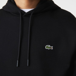 SWEATSHIRT À CAPUCHE HOMME LACOSTE EN COTON BIOLOGIQUE NOIR