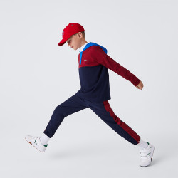 Sweatshirt à capuche en jersey de coton color-block