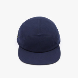 Casquette unisexe Lacoste L!VE en piqué de coton Bleu Marine