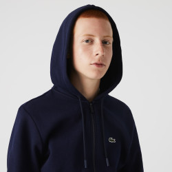 Sweatshirt zippé à capuche Lacoste SPORT avec empiècements en mesh capuche