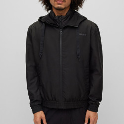 Veste à Capuche BENJOE Regular Fit Logo Encadré