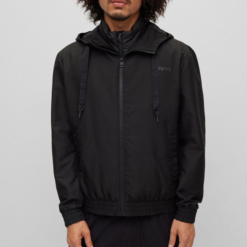 Veste à Capuche BENJOE Regular Fit Logo Encadré