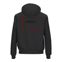 Veste à Capuche HUGO BENJOE Regular Fit avec Logo Encadré