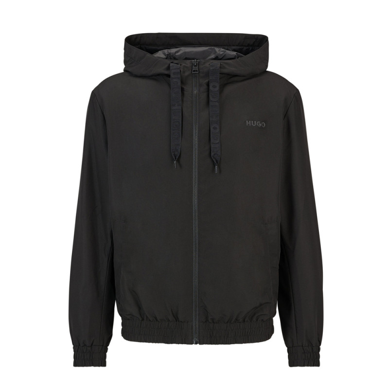 Veste à Capuche BENJOE Regular Fit avec Logo Encadré