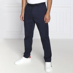 Pantalon HUGO Gyte223W slim à cordon de serrage Bleu Marine FACE