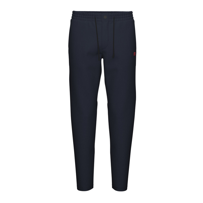 Pantalon HUGO Gyte223W slim à cordon de serrage Bleu Marine