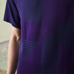 Polo LACOSTE technique violet
