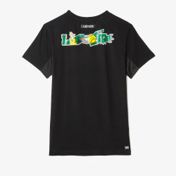 T-shirt Tennis Lacoste SPORT en jersey respirant crocodiles