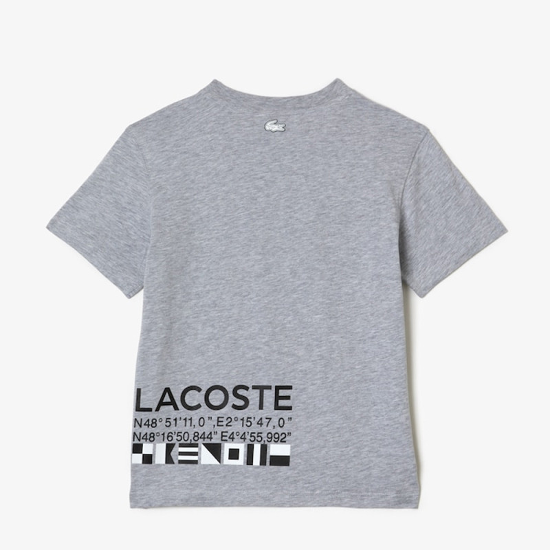 T-shirt Lacoste enfant oversize esprit nautique Chez DM'Sports