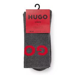 Lot de deux paires de chaussettes HUGO en coton mélangé