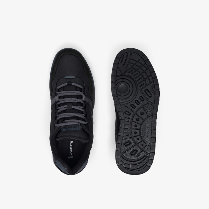 Baskets homme en cuir et textile