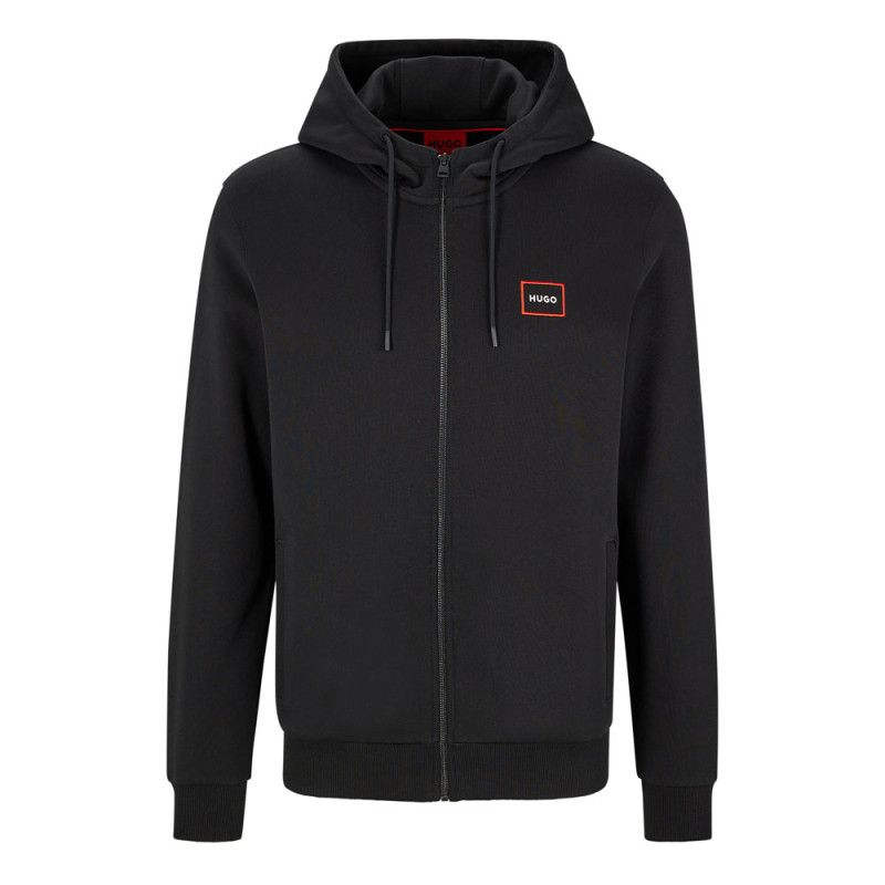 Sweat à Capuche Homme Von Dutch - Logo Brodé Devant, Molleton Doux, Couleur Bleu Marine