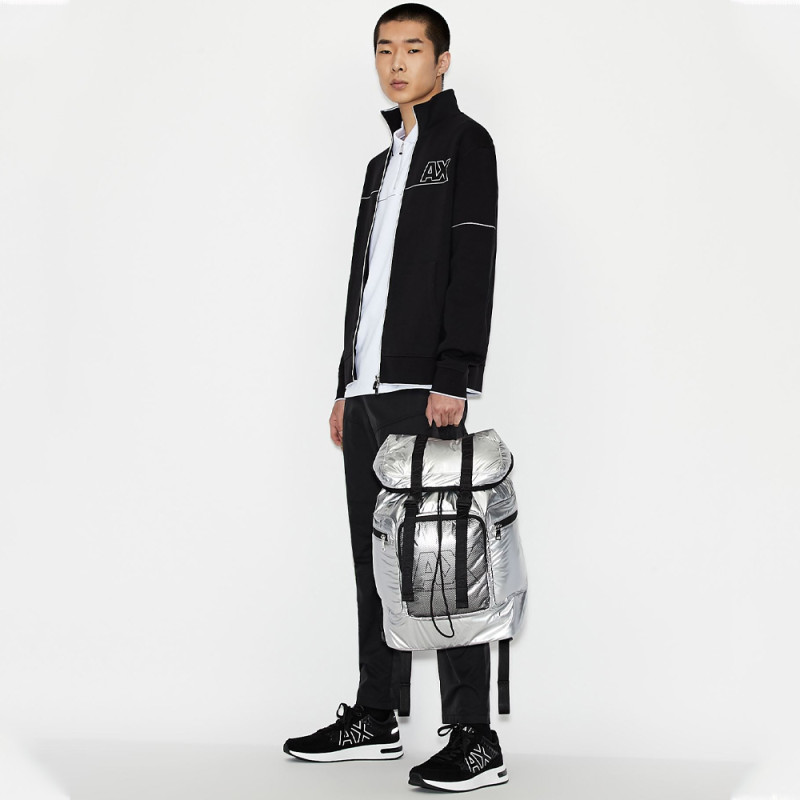 Veste Armani Exchange Logo Noir entier