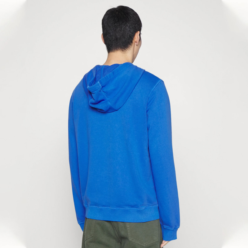 Sweat à capuche Daratschi HUGO bleu dos