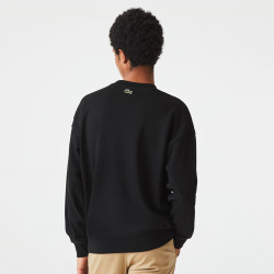 Sweatshirt Lacoste en coton avec logo Noir