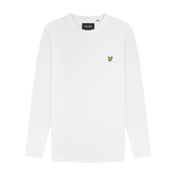 T-Shirt Manche Longue Lyle & Scott Blanc PLAIN LONG SLEEVE T-SHIRT