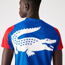T-shirt homme Tennis Lacoste SPORT imprimé crocodile Chez DM'Sports