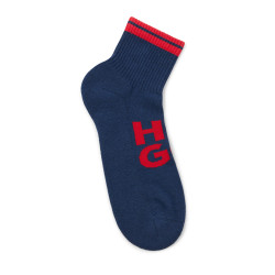 Lot de deux paires de chaussettes courtes Hugo à logo chez DM'Sports