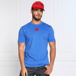 T-shirt Diragolino HUGO bleu en coton