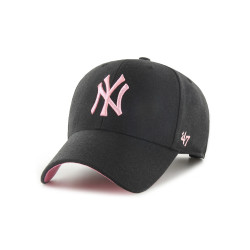 Casquette 47 Brand New York Yankees Sure Shot Noire et Rose