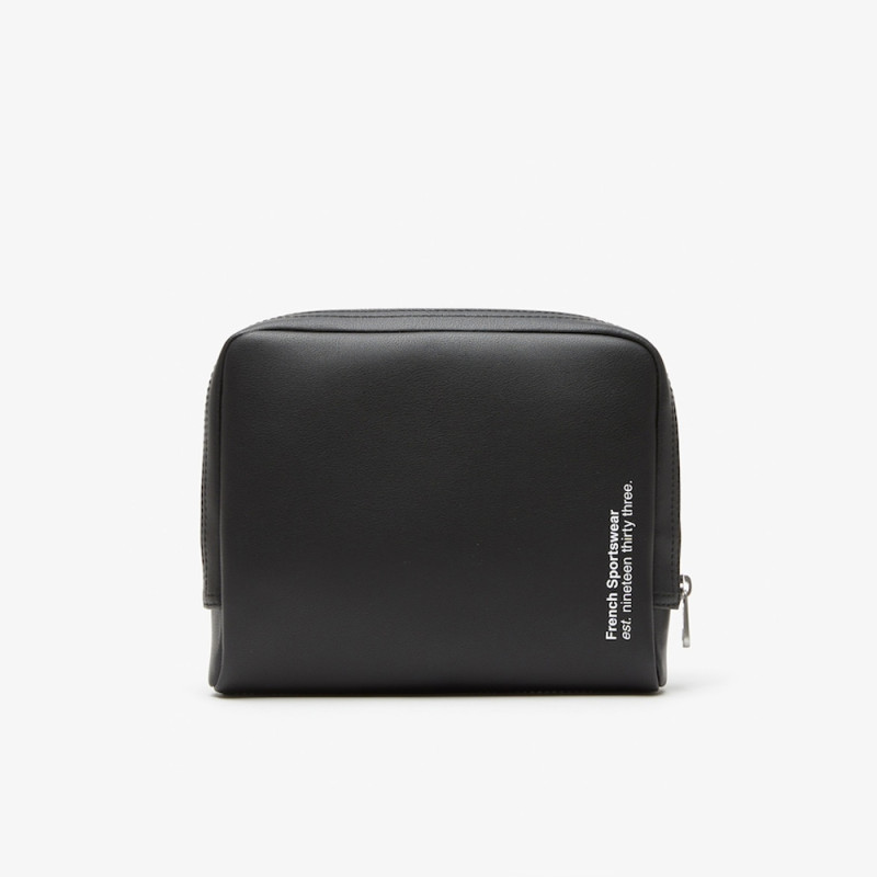 Trousse zippée avec coordonnées contrastées