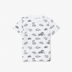 T-shirt Lacoste Enfant en jersey de coton biologique imprimé