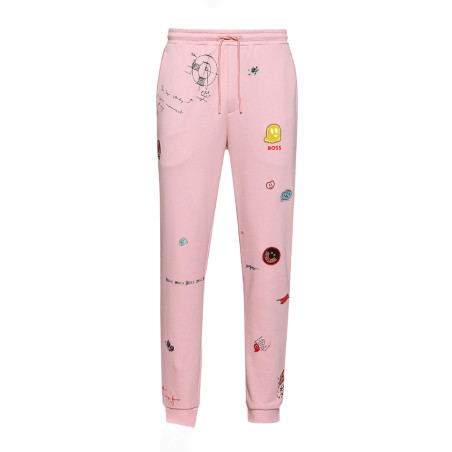 Bas de survêtement Boss Hoverart rose