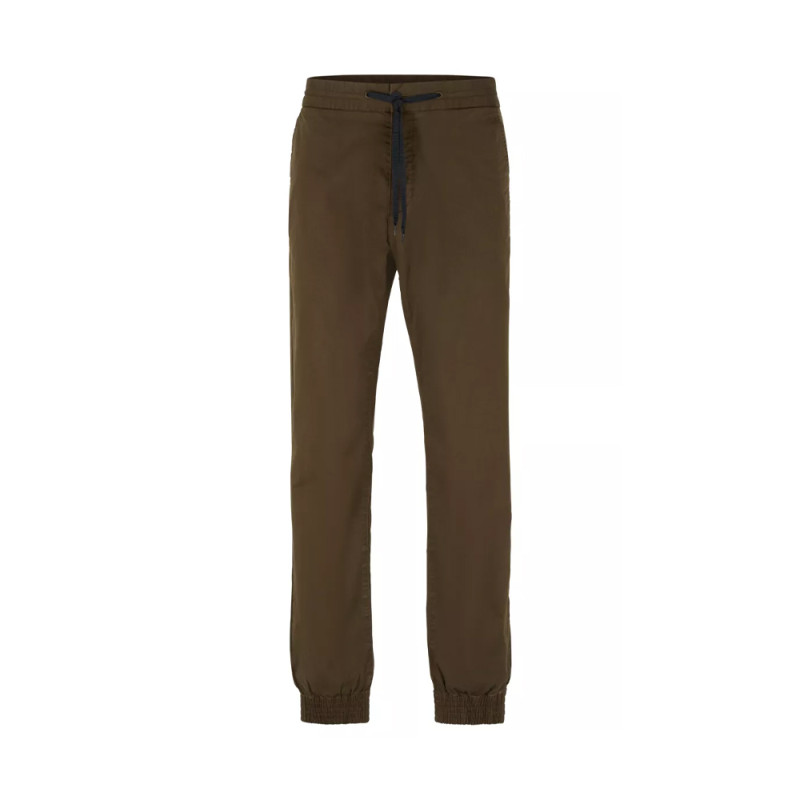 Chino Hugo slim fit en gabardine de coton stretch DAVIDON224D Vert