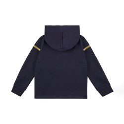 Sweat à capuche bleu marine avec logo BOSS enfants