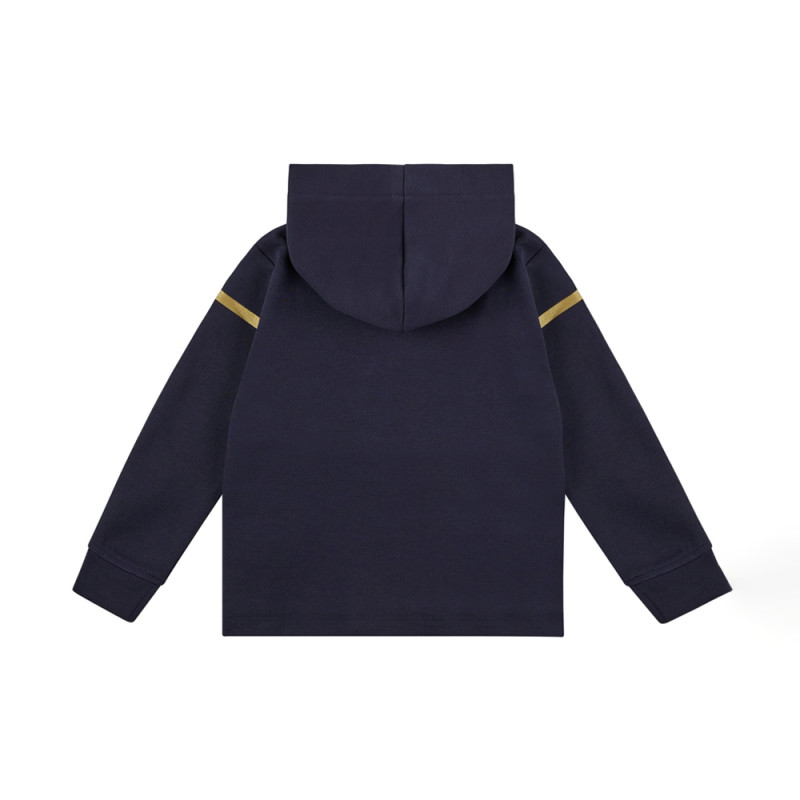 Sweat à capuche bleu marine avec logo BOSS enfants