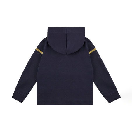 Sweat à capuche bleu marine avec logo BOSS enfants