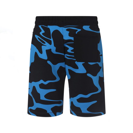 Short BOSS bleu imprimé camouflage