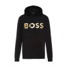 Sweat à capuche SOODY BOSS noir logo imprimé doré