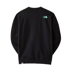 SWEAT M COORDINATES CREW THE NORTH FACE NOIR LOGO IMPRIMÉ VERT