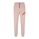 Pantalon de jogging Drog HUGO en coton avec logo brodé rose