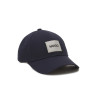 Casquette Men X 576-231 HUGO bleue marine en coton avec patch logo brodé argenté
