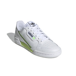 Baskets Continental 80J ADIDAS blanches et fluo