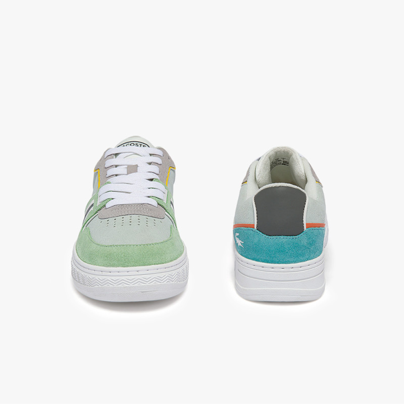Sneakers Lacoste L001 en cuir et suède pastel